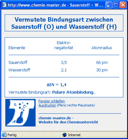 Berechnung der EN-Wert-Differenz f&uuml;r Wasser