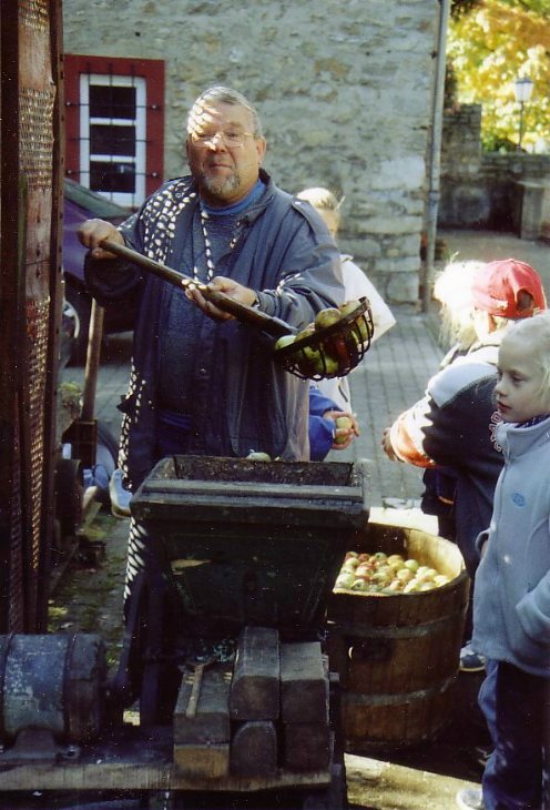 Waschen der &Auml;pfel
