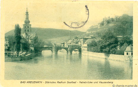 Bad Kreuznach wirbt mit dem Slogan &raquo;St&auml;rkstes Radium Soolbad&laquo; (1909)