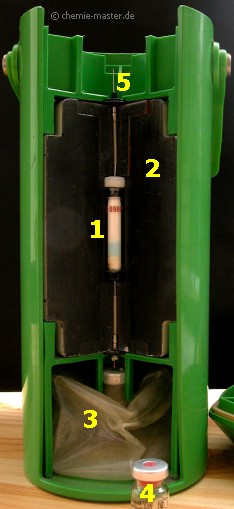 Funktionsmodell eines Molybd&auml;n-99/Technetium-99m-Generators